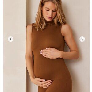 Bumpsuit | THE STEVIE BUMPSUIT Toffee Brown size small nwot - Maternity Romper